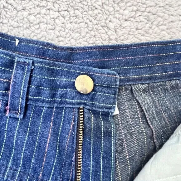 VTG L'ECHARDE Splinter's Inc. Pinstripe High Waist Pleated Denim Pants Size 5 - Picture 6 of 16